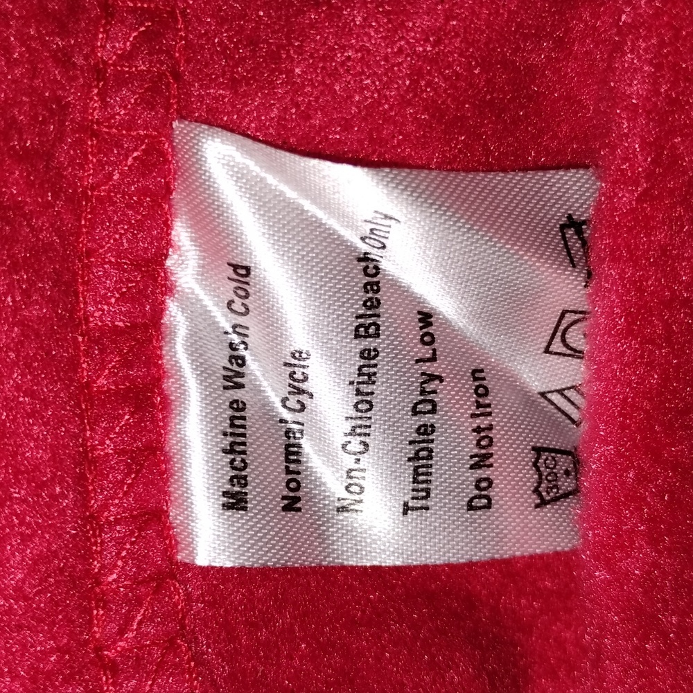 Red Throw Blanket Robe - Picture 2 of 2